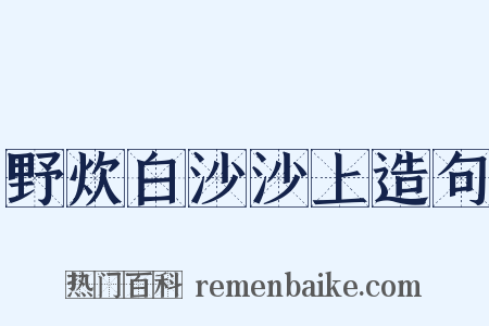 野炊白沙沙上造句是什么意思的图片